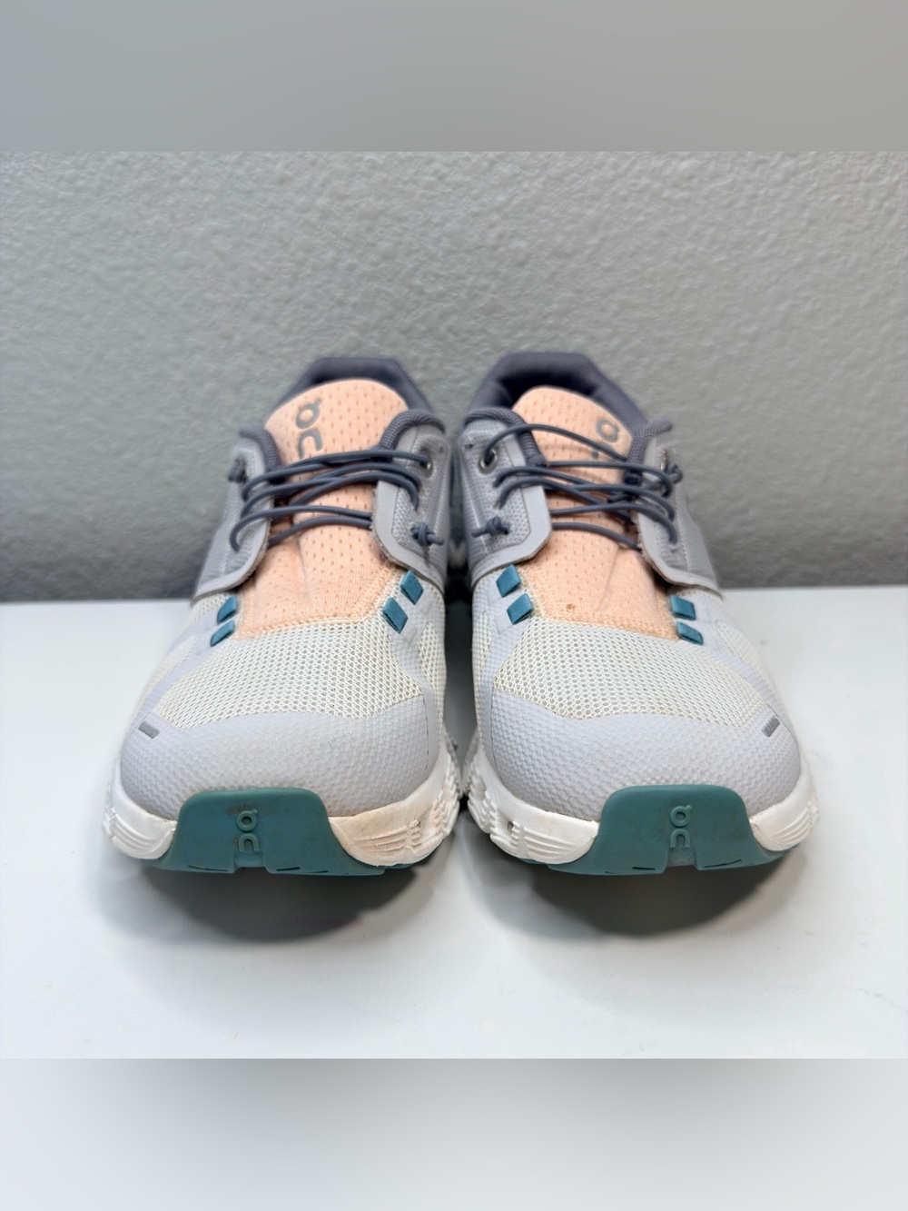 On Cloud 5 Push Women’s Running Shoes Glacier Undyed White Sneakers 69.98353 Sz8 - Picture 3 of 12
